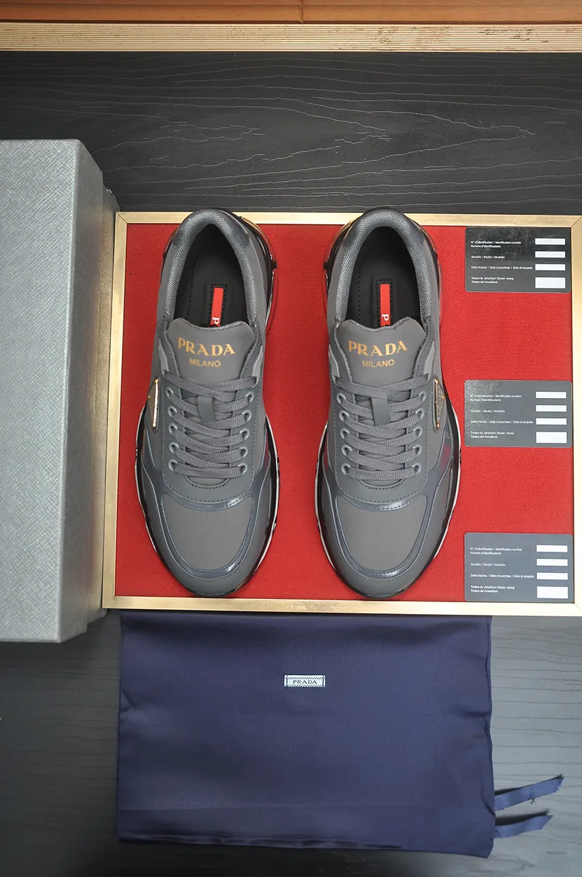 Men's shoes 💰680💶 [PRADA] Top-quality original items, new seasonal styles, high-quality original items, top-quality imported calfskin and original imported glue, imported cowhide lining with original cowhide feet, original outsole! Quality guaranteed! Code 38-45 (45 customized)